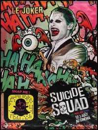 1g0130 SUICIDE SQUAD teaser French 1p 2016 different image of Jared Leto as The Joker!