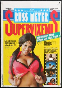 1g0862 SUPER VIXENS French 16x22 1980 Russ Meyer, super sexy Shari Eubank is TOO MUCH for one movie!