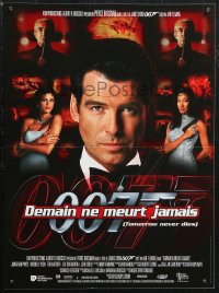 1g0864 TOMORROW NEVER DIES French 16x21 1997 Pierce Brosnan as Bond, Michelle Yeoh, Teri Hatcher!