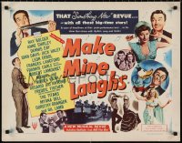 1g0917 MAKE MINE LAUGHS style B 1/2sh 1949 Ray Bolger, Jack Haley, Anne Shirley, from RKO hits!