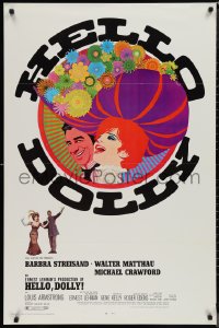 1g1224 HELLO DOLLY 1sh 1969 Barbra Streisand & Walter Matthau by Richard Amsel, Roadshow!