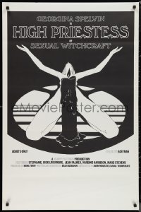 1g1227 HIGH PRIESTESS OF SEXUAL WITCHCRAFT 1sh 1973 Georgina Spelvin, sexy art of woman w/candle!