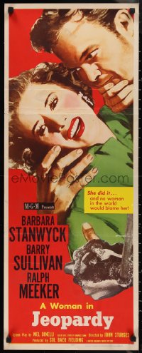 1g1004 JEOPARDY insert 1953 Barbara Stanwyck did it because her fear was greater than her shame!