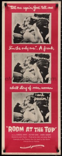 1g1044 ROOM AT THE TOP insert 1959 Laurence Harvey loves Heather Sears AND Simone Signoret!