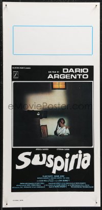 1g0731 SUSPIRIA Italian locandina 1977 classic Dario Argento giallo horror, Harper, white title!