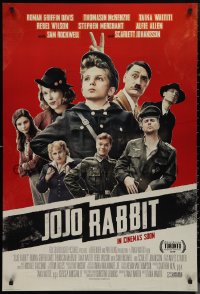 1g1252 JOJO RABBIT style B int'l advance DS 1sh 2019 David in the title role, Waititi as Hitler!