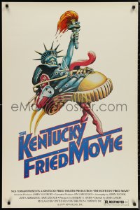 1g1265 KENTUCKY FRIED MOVIE 1sh 1977 John Landis directed comedy, wacky tennis shoe art!