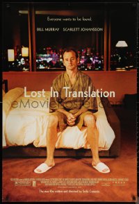 1g1291 LOST IN TRANSLATION 1sh 2003 lonely Bill Murray in Tokyo, directed by Sofia Coppola!