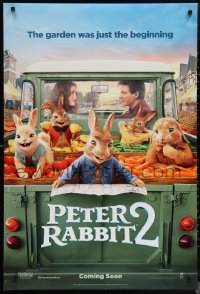 1g1347 PETER RABBIT 2: THE RUNAWAY int'l advance DS 1sh 2021 the garden was just the beginning!