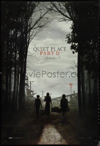 1g1366 QUIET PLACE PART II teaser DS 1sh 2020 Emily Blunt, Cillian Murphy, Hounsou, creepy image!