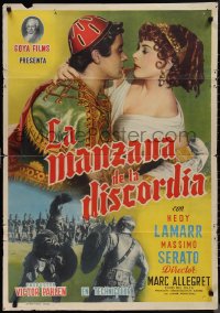 1g0634 LOVES OF 3 QUEENS Spanish 1960 Ulmer's L'Amante di Paride, sexy Hedy Lamarr, ultra rare!