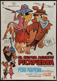 1g0638 MAN CALLED FLINTSTONE Spanish 1981 Hanna-Barbera, Fred, Barney, Wilma & Betty, spy spoof!