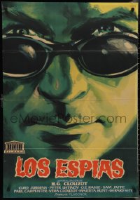 1g0650 SPIES Spanish 1957 Henri-Georges Clouzot, cool spy artwork!