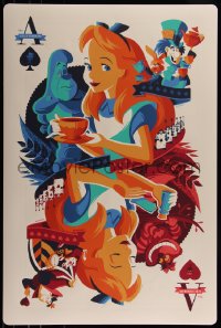 1g0134 ALICE IN WONDERLAND #2/2 24x36 art print 2017 Mondo, art by Tom Whalen, AP edition!