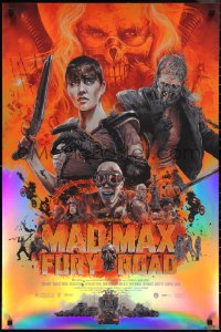 1g0191 MAD MAX: FURY ROAD #8/20 24x36 art print 2019 art by Vance Kelly, cool foil edition!