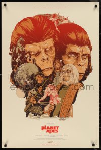 1g0201 PLANET OF THE APES #60/415 24x36 art print 2011 Mondo, art by Martin Ansin, first edition!