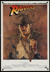 1g0358 RAIDERS OF THE LOST ARK 17x24 special poster 1981 adventurer Harrison Ford by Richard Amsel!