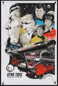 1g0217 STAR TREK #189/500 24x36 art print 2016 art of the Enterprise with top cast!