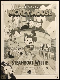 1g0223 STEAMBOAT WILLIE #15/15 artist's proof 18x24 art print 2020 Mondo, JJ Harrison, variant ed.!