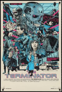 1g0226 TERMINATOR signed #45/100 24x36 art print 2020 by Tyler Stout, Timed AP edition!