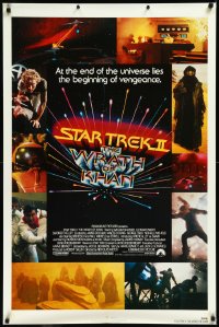 1g1432 STAR TREK II 1sh 1982 The Wrath of Khan, Leonard Nimoy, William Shatner, sci-fi sequel!