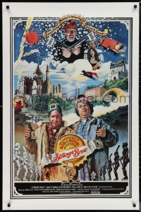 1g1443 STRANGE BREW int'l 1sh 1983 art of hosers Rick Moranis & Dave Thomas with beer by John Solie!