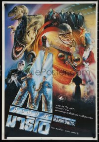 1g0518 SUPER MARIO BROS Thai poster 1993 Hoskins, Leguizamo, Tongdee art of Nintendo characters!