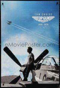 1g1465 TOP GUN: MAVERICK teaser DS 1sh 2020 Naval aviator Cruise on P-51 Mustang fighter airplane!