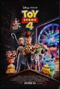 1g1469 TOY STORY 4 advance DS 1sh 2019 Walt Disney, Pixar, Woody, Buzz Lightyear and cast!