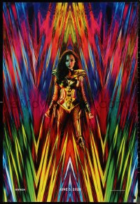 1g1494 WONDER WOMAN 1984 teaser DS 1sh 2020 great 80s inspired image of Gal Gadot as Amazon princess!