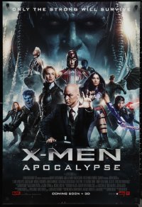 1g1497 X-MEN: APOCALYPSE style F int'l advance DS 1sh 2016 Marvel, only the strong will survive