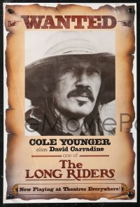 1g0347 LONG RIDERS 8 12x18 special posters 1980 Walter Hill, cool wanted posters for characters!