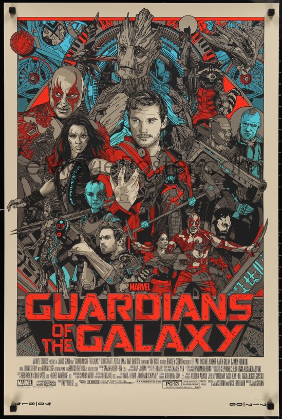 eMoviePoster.com: 1g0178 GUARDIANS OF THE GALAXY #335/750 24x36 art ...