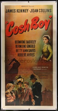 1h0101 COSH BOY linen English 3sh 1953 MAC art of bad girl Joan Collins, country of origin, rare!