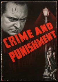 1h0198 CRIME & PUNISHMENT pressbook 1935 Josef von Sternberg directed, Peter Lorre, ultra rare!