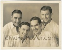 1j1476 HOOSIER HOT SHOTS deluxe 8x10 still 1930s the band in white shirts without ties!