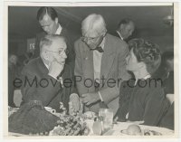 1j1486 KATHARINE HEPBURN 7x9 news photo 1944 with poet Carl Sandburg & politician Harold Ickes!