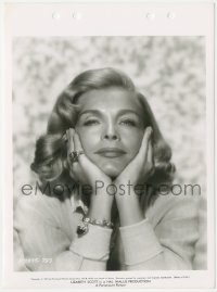 1j1496 LIZABETH SCOTT 8x11 key book still 1957 sexy head and shoulders portrait with chin in hands!