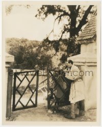 1j1498 MAN FROM WYOMING 8x10.25 still 1930 Gary Cooper flirting with pretty June Collyer by gate!