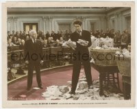 1j1595 MR. SMITH GOES TO WASHINGTON color-glos 8x10 still 1939 Stewart w/ fake telegrams in Senate!