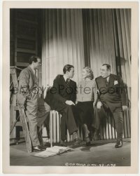 1j1510 MR. SMITH GOES TO WASHINGTON candid 8x10 still 1939 Capra, Stewart, Jean Arthur & Pallette!