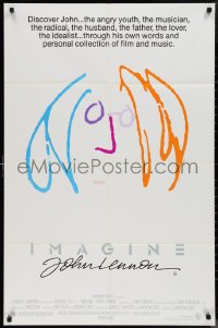 1j0332 IMAGINE Aust 1sh 1988 classic self portrait artwork by former Beatle John Lennon!