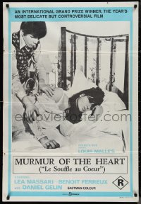 1j0333 MURMUR OF THE HEART Aust 1sh 1971 Lea Massari, Benoit Ferreux, Malle's Le Souffle Au Coeur!