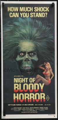 1j0846 NIGHT OF BLOODY HORROR Aust daybill 1970s Gerald McRaney, how much shock can you stand!