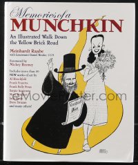 1j0439 MEMORIES OF A MUNCHKIN hardcover book 2005 with cover art of Judy Garland by Al Hirschfeld!