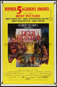 1j1898 DEER HUNTER awards 1sh 1978 directed by Michael Cimino, Robert De Niro, Jezierski artwork!