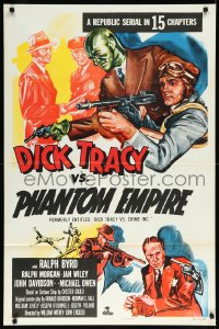 1j1901 DICK TRACY VS. CRIME INC. 1sh R1952 Ralph Byrd detective serial, The Phantom Empire!