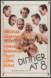 1j1902 DINNER AT 8 1sh R1962 Jean Harlow in one of the most classic all-star romantic comedies!