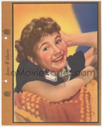 1j0198 JANE WITHERS Dixie ice cream premium 1937 great smiling portrait when she made Checkers!