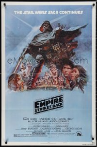 1j1926 EMPIRE STRIKES BACK style B NSS style 1sh 1980 George Lucas classic, art by Tom Jung!